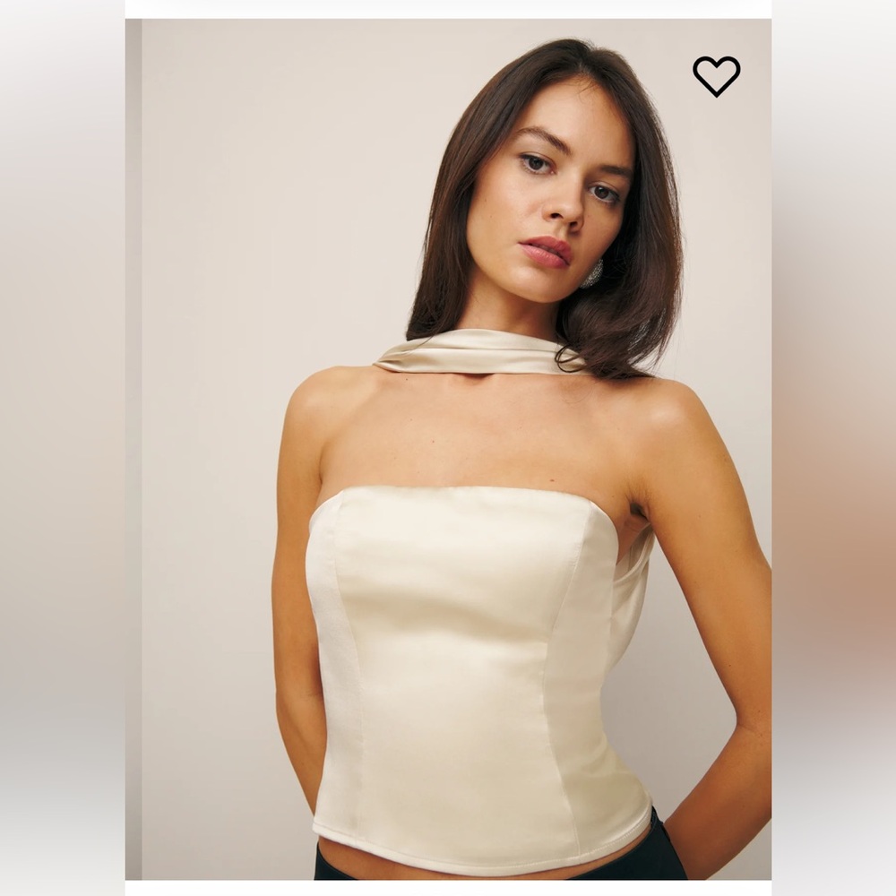 Reformation Sallie Silk Top